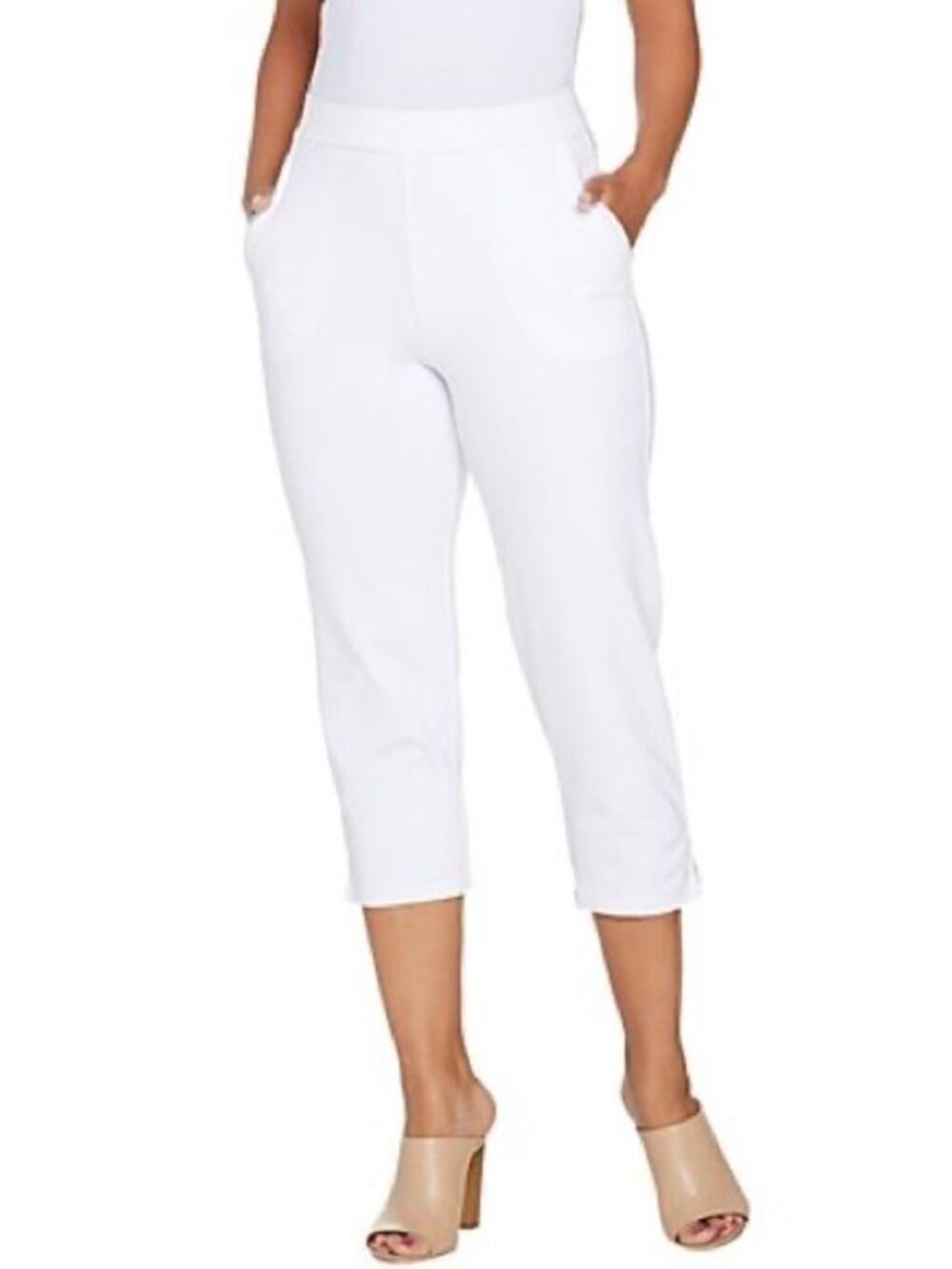 Susan Graver Weekend Premium Stretch Pull-On Capri Leggings